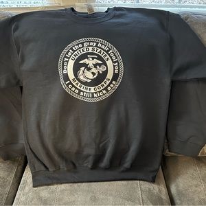 USMC crewneck fleece sweatshirt